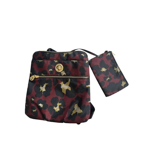BAGGALINI Burgundy Travel Leopard Print Crossbody Bag - Picture 4 of 8